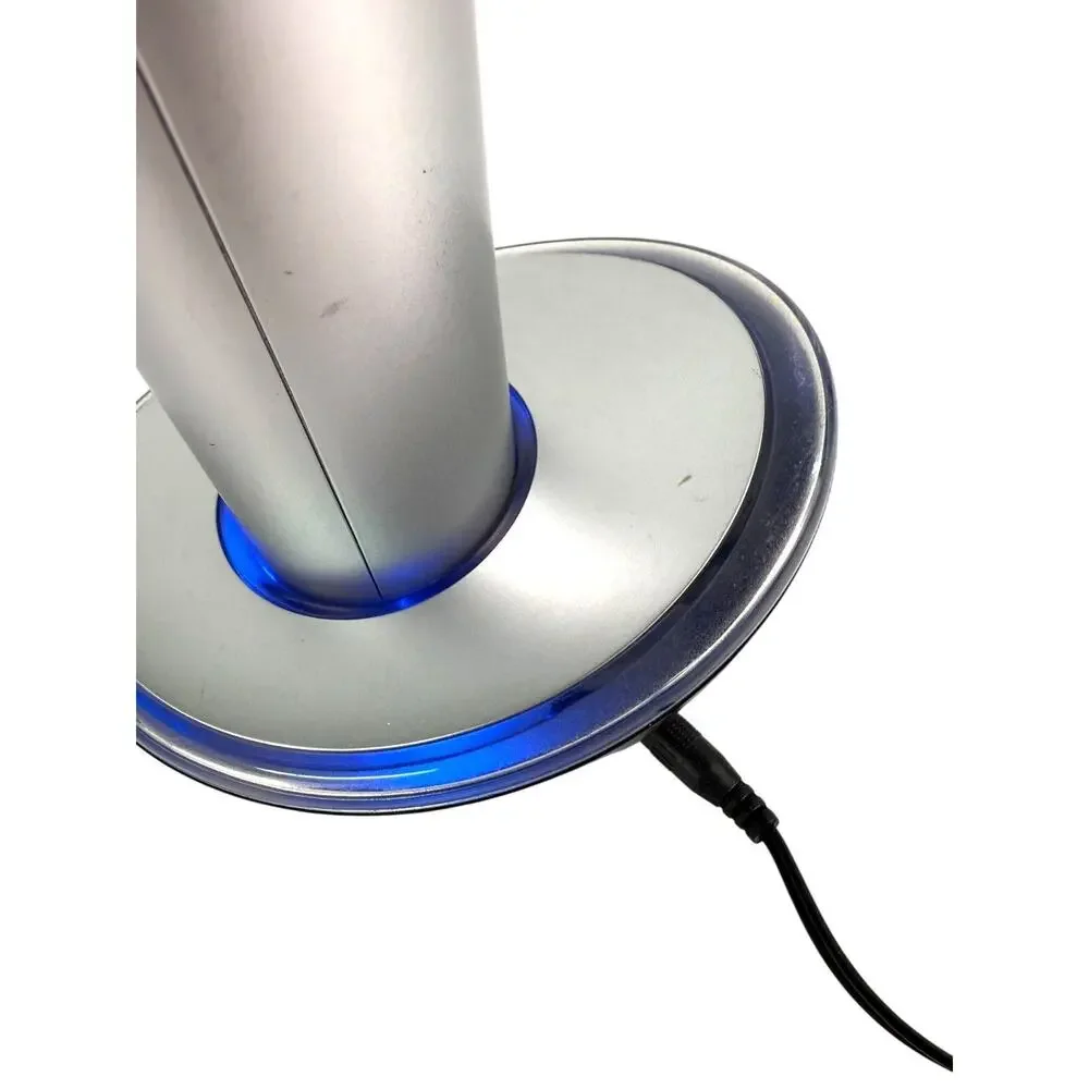 Rabbit Electric Wine Opener W9200 W/ Blue Lighted Charging Base Silver